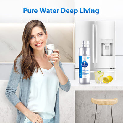 Purerdeep EDR1RXD1 Refrigerator Water Filter Replacement for W10295370A P8RFWB2L Water Filter 1